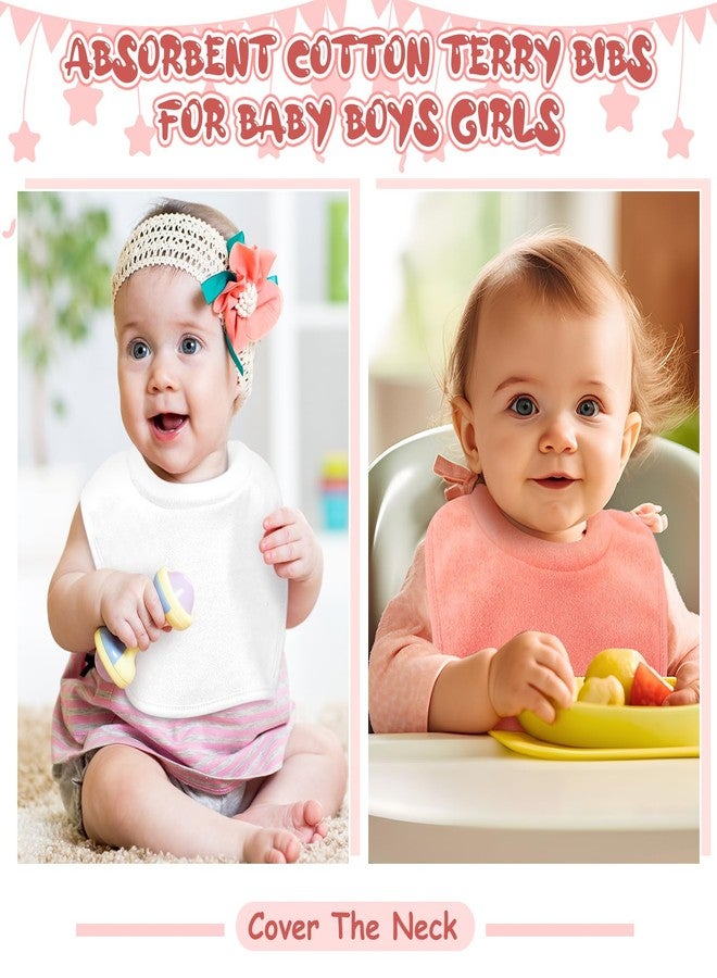 Twistover 4 Pcs Baby Feeding Bibs for Drooling and Teething Comfi Neck Baby Bib with Padded Collar Absorbent(Girl Color) - Image 5